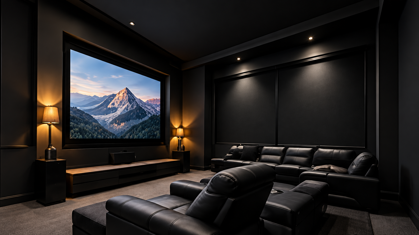 Movie lighting scene