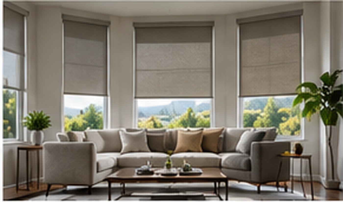 Privacy shades in bedroom