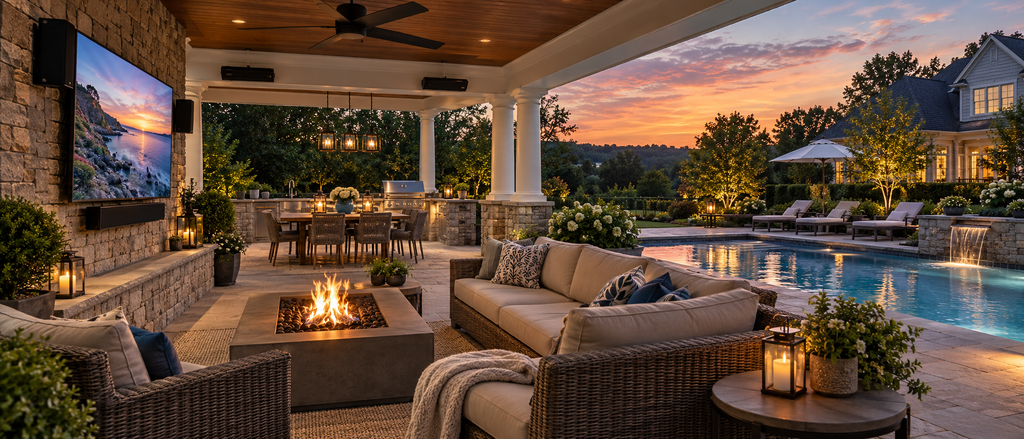 Outdoor Entertainment in New Jersey: How to Create the Perfect Backyard TV, Audio & Smart Entertainment Setup