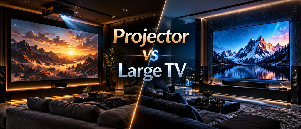 Projector vs Large TV: Which Is Better for Your Home Theater?